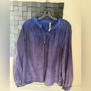 Raquel Allegra Silk Poet Blouse